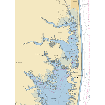 Bayville Marina (Fenwick Island, DE) NOAA Chart  Gaming Mouse Pad