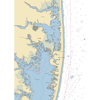 142nd St. Marina (Fenwick Island, DE) NOAA Chart  Gaming Mouse Pad