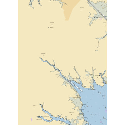 Love Creek Bridge Marina (Harbeson, DE) NOAA Chart  Gaming Mouse Pad