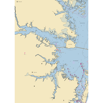 Ocean Pines Association Yacht Club Marina (Ocean City, MD) NOAA Chart  Gaming Mouse Pad