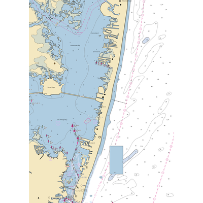 54th Street Marina (Ocean City, MD) NOAA Chart  Gaming Mouse Pad