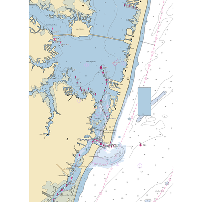 14th Laguna Vista (Ocean City, MD) NOAA Chart  Gaming Mouse Pad