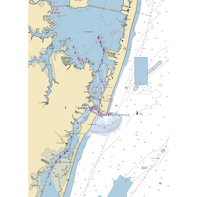 Ocean City Fishing Center (Ocean City, MD) NOAA Chart  Gaming Mouse Pad