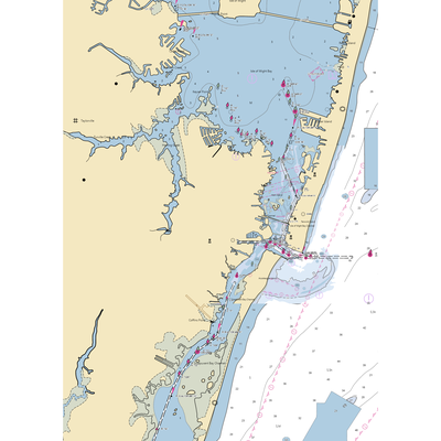 Sunset Marina (Ocean City, MD) NOAA Chart  Gaming Mouse Pad