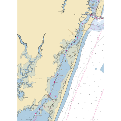 Frontier Town Campground (Ocean City, MD) NOAA Chart  Gaming Mouse Pad