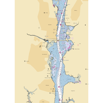 Belle Haven Marina (Alexandria, VA) NOAA Chart  Gaming Mouse Pad