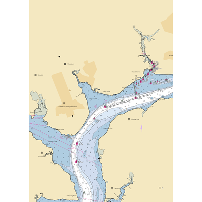 Mount Vernon Yacht Club (Fairfax, VA) NOAA Chart  Gaming Mouse Pad