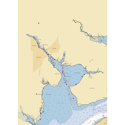 Belmont Bay Harbor (Occoquan, VA) NOAA Chart  Gaming Mouse Pad