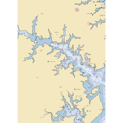 London Towne Marina (Tracys Landing, MD) NOAA Chart  Gaming Mouse Pad