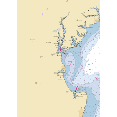 Town Point Marina (Friendship, MD) NOAA Chart  Gaming Mouse Pad