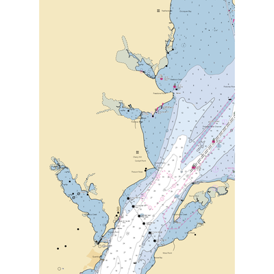 Tim's Rivershore Restuarant (Woodbridge, VA) NOAA Chart  Gaming Mouse Pad