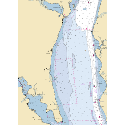 Aquia Harbour Marina (Stafford, VA) NOAA Chart  Gaming Mouse Pad