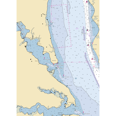 Landmark Yacht Club (Brooke, VA) NOAA Chart  Gaming Mouse Pad