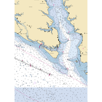 Saunders Marina (Cobb Island, MD) NOAA Chart  Gaming Mouse Pad