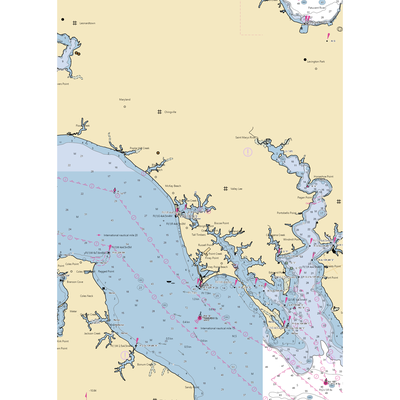 Cedar Cove Marina (Tall Timbers, MD) NOAA Chart  Gaming Mouse Pad