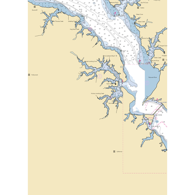 Placid Harbor Education Center (Hollywood, MD) NOAA Chart  Gaming Mouse Pad