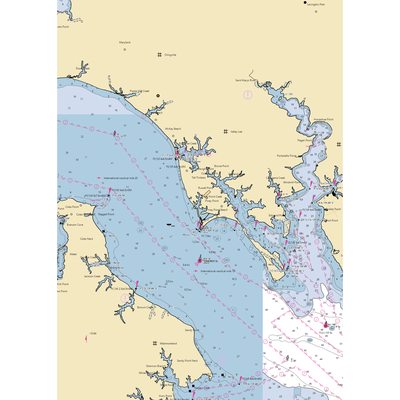 Morgan's Cove Marina (Tall Timbers, MD) NOAA Chart  Gaming Mouse Pad