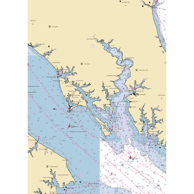 Haskell's Marina (Tall Timbers, MD) NOAA Chart  Gaming Mouse Pad