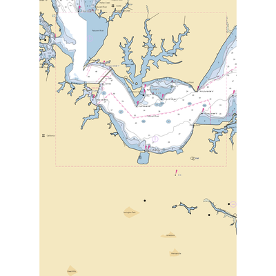 West Basin Marina, MWR (Patuxent River, MD) NOAA Chart  Gaming Mouse Pad