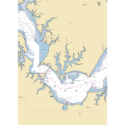 Safe Harbor Zahnisers (Solomons, MD) NOAA Chart  Gaming Mouse Pad