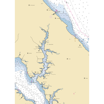 Vera's White Sands Marina (Saint Leonard, MD) NOAA Chart  Gaming Mouse Pad