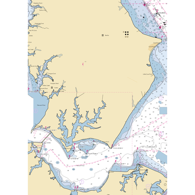 Mill Creek Marine (Dowell, MD) NOAA Chart  Gaming Mouse Pad