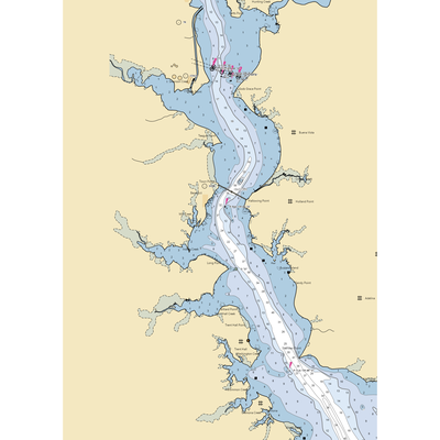 Desoto's Landing Marina (Benedict, MD) NOAA Chart  Gaming Mouse Pad