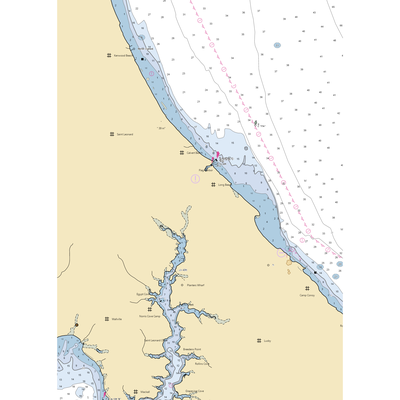 Flag Harbor Boat Yard (Lusby, MD) NOAA Chart  Gaming Mouse Pad