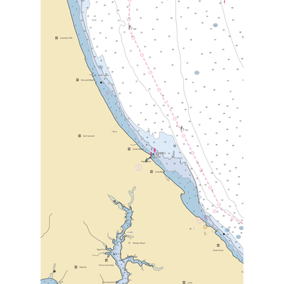 Flag Harbor Yacht Haven (Lusby, MD) NOAA Chart  Gaming Mouse Pad