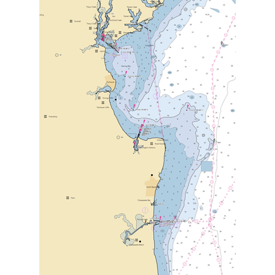 Herrington Harbour South (Friendship, MD) NOAA Chart  Gaming Mouse Pad