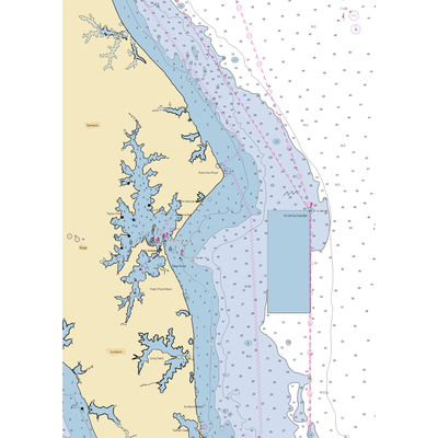 Seaside View Recreation Park (Saint Inigoes, MD) NOAA Chart  Gaming Mouse Pad