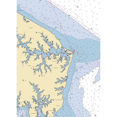 Gaps Marina (Ophelia, VA) NOAA Chart  Gaming Mouse Pad