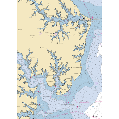 Buzzard's Point Marina (Reedville, VA) NOAA Chart  Gaming Mouse Pad