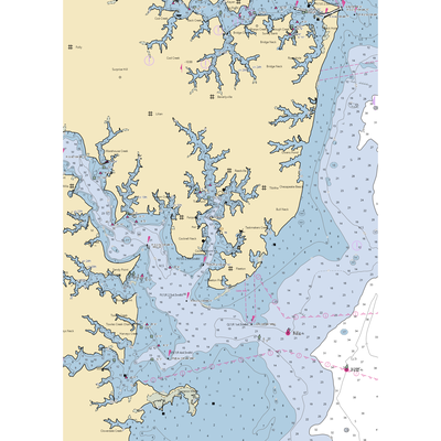 Cockrell Creek Seafood (Reedville, VA) NOAA Chart  Gaming Mouse Pad