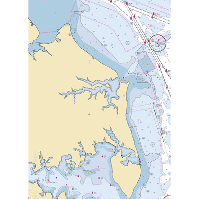 Germershausen's Boat Yard (Annapolis, MD) NOAA Chart  Gaming Mouse Pad