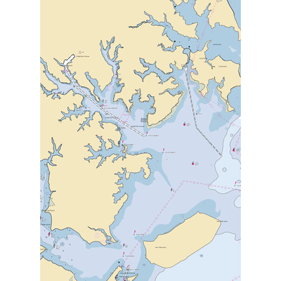 Baltimore Yacht Club (Dundalk, MD) NOAA Chart  Gaming Mouse Pad