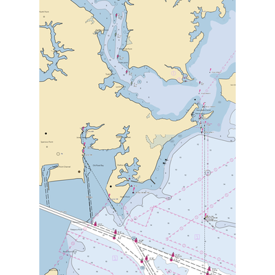 McCluskey's Marina (Sparrows Point, MD) NOAA Chart  Gaming Mouse Pad