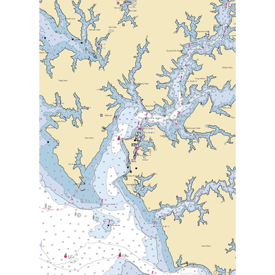 Campbell's Custom Yachts (Royal Oak, MD) NOAA Chart  Gaming Mouse Pad