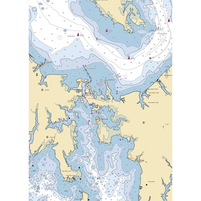 Cedar Point Marina (Chester, MD) NOAA Chart  Gaming Mouse Pad