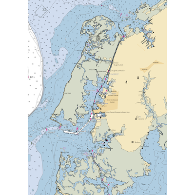 Seamark Marine (Crisfield, MD) NOAA Chart  Gaming Mouse Pad