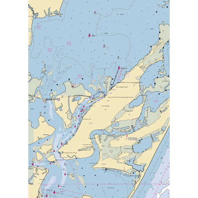 Island Marina (Chincoteague Island, VA) NOAA Chart  Gaming Mouse Pad