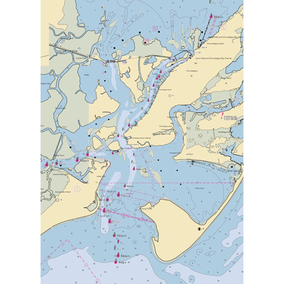 Blufin Bungalow & Marina (Chincoteague Island, VA) NOAA Chart  Gaming Mouse Pad