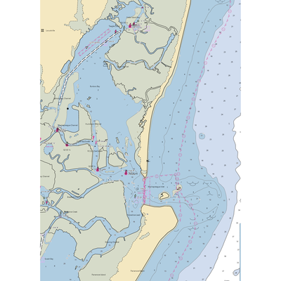 Wachapreague Marina (Wachapreague, VA) NOAA Chart  Gaming Mouse Pad