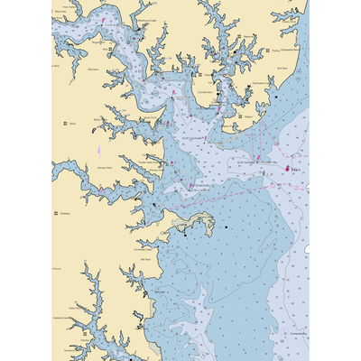 Ingram Bay Marina (Burgess, VA) NOAA Chart  Gaming Mouse Pad