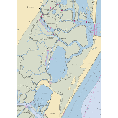 Quinby Harbor (Quinby, VA) NOAA Chart  Gaming Mouse Pad