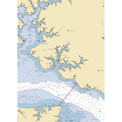 Carroll's Marine Services (Church View, VA) NOAA Chart  Gaming Mouse Pad