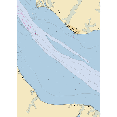 Garrett's Marina (Center Cross, VA) NOAA Chart  Gaming Mouse Pad