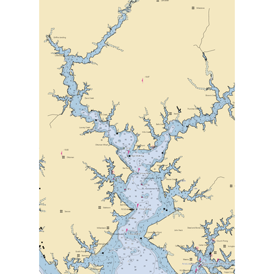 Greenvale Marina (Mollusk, VA) NOAA Chart  Gaming Mouse Pad