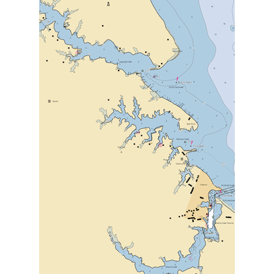 Sunset Point Marina (Urbanna, VA) NOAA Chart  Gaming Mouse Pad