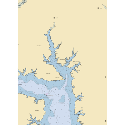 Mobjack Bay Marina (Ware Neck, VA) NOAA Chart  Gaming Mouse Pad